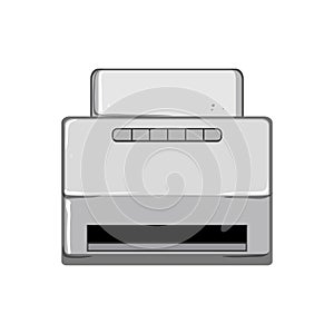 copier scanner document cartoon vector illustration