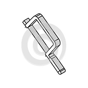 coping saw isometric icon vector illustration