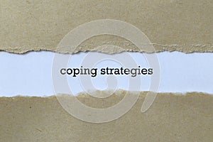 Coping strategies on white