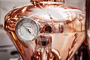 Copper alembic for making alcohol