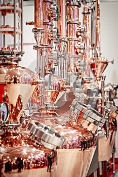 Copper alembic for making alcohol