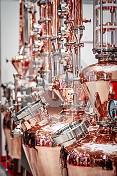 Copper alembic for making alcohol