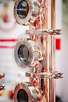 Copper alembic for making alcohol