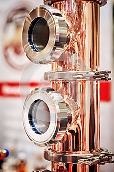 Copper alembic for making alcohol