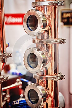 Copper alembic for making alcohol