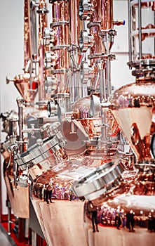 Copper alembic for making alcohol