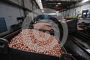 Copper ball, copper column, copper bead processing and production
