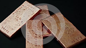 Copper bar investing money casting metal 