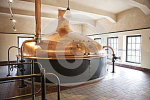 Copper brewing vats for fermentation