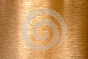 Copper or bronze brushed metal background or texture