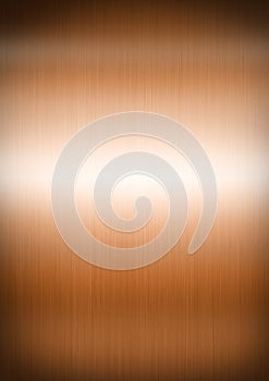 Copper brushed metal background texture