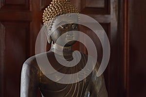 Copper of buddish state in the art style ,Wat Krathum Suea Pla t