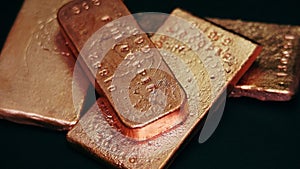 Copper bullion bars investing money