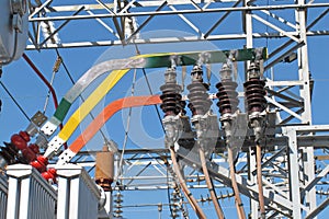 Copper busbars of an electricity transformer