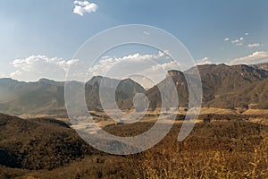 Copper canyon mountains in Mexico