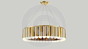 Copper chandelier modern led ceiling lighting