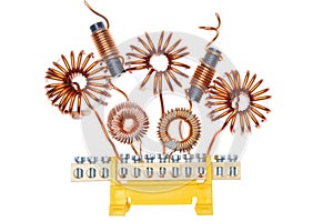 Copper coils and wires