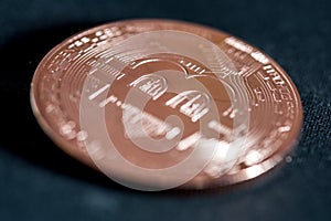 Copper coin crypto-currency bitcoin
