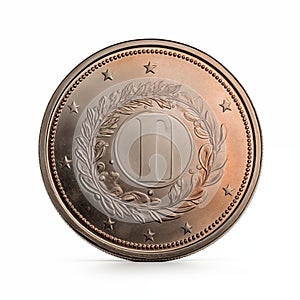 Copper Coin With Decorative Design