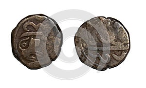 Copper Coin of Indore Princely State Minted at Mahidpur