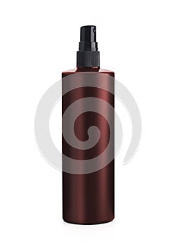 Copper container spray bottle isolated on a white background