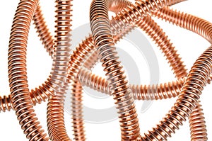 Copper corrugated pipe