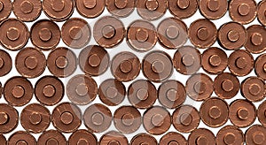 Copper Cylinders Abstract Pattern Background