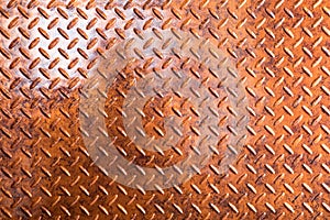 Copper Diamond Plate for texture or background