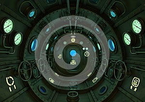 Copper Distillery Stills In Historic Setting