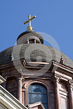 Copper dome on a Basilica