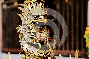 The Copper Dragon in Chaozhou Kaiyuan Temple