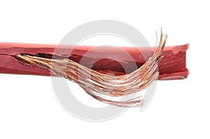 Copper electric power cable