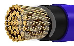 Copper electrical cable