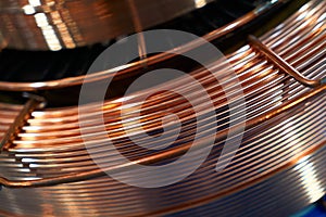 Copper electrical wire. Power electrical cable