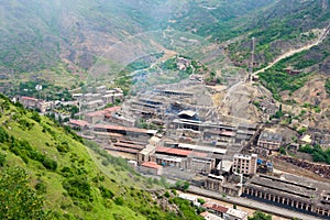 Copper factory of Alaverdi in Alaverdi, Lori, Armenia.