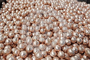 Copper ball, copper column, copper bead processing and production