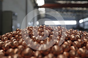 Copper ball, copper column, copper bead processing and production