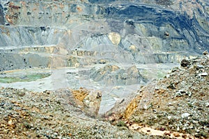 Copper, gold and silver quarry photo