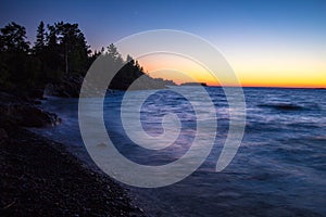 Copper Harbor Sunset Over Lake Superior photo