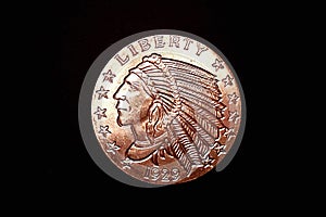 Copper Indian coin