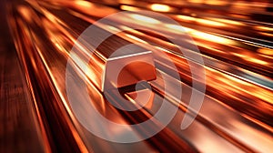 Copper ingots background