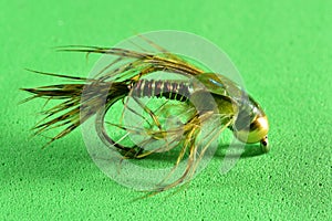Copper John trout fly imitation photo