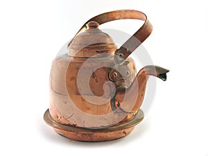 Copper kettle isolated