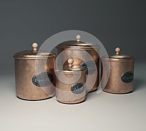 Copper Kitchen Snack Containers