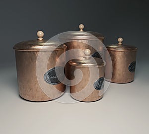 Copper Kitchen Snack Containers