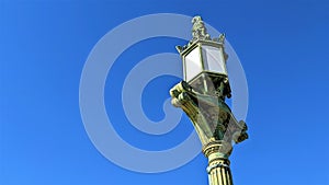 Copper Lamp Post located on the London Bridge