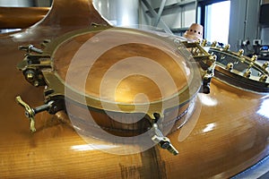 A Copper mash tun in a Scotch whisky distillery