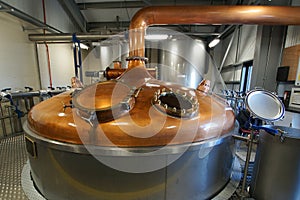 A Copper mash tun in a Scotch whisky distillery