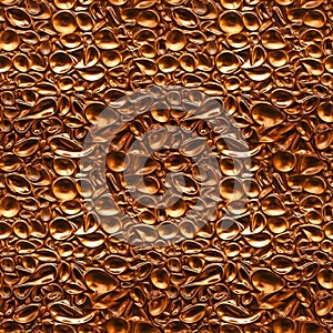 Copper metal surface seamless pattern. Copper texture background. Cuprum surface wallpaper.