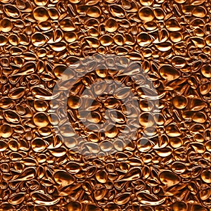 Copper metal surface seamless pattern. Copper texture background. Cuprum surface wallpaper.
